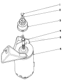 Starter Motor Diagram and Parts List for 20715 1000001-1999999 - 1981 Toro Lawn Mower