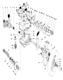 Gear Case Assembly Diagram and Parts List for 20715 2000001-2999999 - 1982 Toro Lawn Mower