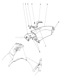 Side Discharge Chute Diagram and Parts List for 20715 3000001-3999999 - 1983 Toro Lawn Mower