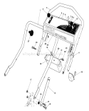 Handle Assembly Diagram and Parts List for 20715 3000001-3999999 - 1983 Toro Lawn Mower