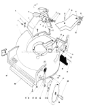 Housing Assembly Diagram and Parts List for 20715 4000001-4999999 - 1984 Toro Lawn Mower