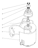 Starter Assembly Diagram and Parts List for 20715 5000001-5999999 - 1985 Toro Lawn Mower