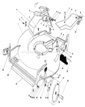 Housing Assembly Diagram and Parts List for 20715 5000001-5999999 - 1985 Toro Lawn Mower