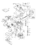Engine Diagram and Parts List for 20715 9000001-9999999 - 1979 Toro Lawn Mower