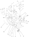 Housing Assembly Diagram and Parts List for 20716 9900001-9999999 - 1999 Toro Lawn Mower