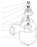 Starter Assembly Diagram and Parts List for 20718C 6000001-6999999 - 1986 Toro Lawn Mower