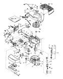 Engine Diagram and Parts List for 20718 5000001-5999999 - 1985 Toro Lawn Mower