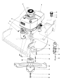 Engine Assembly Diagram and Parts List for 20720 1000001-1999999 - 1981 Toro Lawn Mower