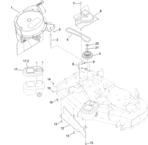 Part Location Diagram of 1-353050 Toro SHAFT-CATCHER, GRASS