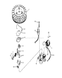 Magneto Diagram and Parts List for 20730 8000001-8999999 - 1978 Toro Lawn Mower