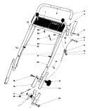 Handle Assembly Diagram and Parts List for 20735 0000001-0999999 - 1980 Toro Lawn Mower