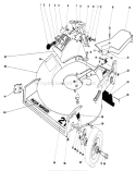 Housing Assembly Diagram and Parts List for 20735 0000001-0999999 - 1980 Toro Lawn Mower