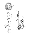 Magneto Diagram and Parts List for 20740 8000001-8999999 - 1978 Toro Lawn Mower