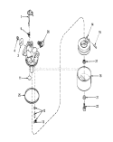 Carburetor Assembly Diagram and Parts List for 20740 8000001-8999999 - 1978 Toro Lawn Mower