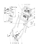 Handle Assembly Diagram and Parts List for 20740 8000001-8999999 - 1978 Toro Lawn Mower