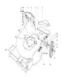 Housing Assembly Diagram and Parts List for 20740 8000001-8999999 - 1978 Toro Lawn Mower