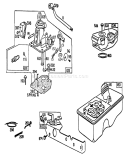 Carburetor Assembly Diagram and Parts List for 20742 4000001-4999999 - 1984 Toro Lawn Mower