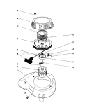 Recoil Assembly Diagram and Parts List for 20745C 5000001-5999999 - 1985 Toro Lawn Mower