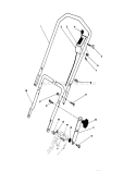 Handle Assembly Diagram and Parts List for 20745C 5000001-5999999 - 1985 Toro Lawn Mower