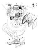 Engine Assembly Diagram and Parts List for 20745C 6000001-6999999 - 1986 Toro Lawn Mower