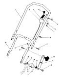 Handle Assembly Diagram and Parts List for 20745C 6000001-6999999 - 1986 Toro Lawn Mower