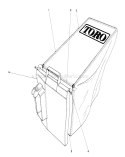 Grass Bag Assembly Diagram and Parts List for 20745C 7000001-7999999 - 1987 Toro Lawn Mower