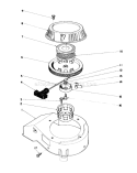 Recoil Assembly Diagram and Parts List for 20745C 7000001-7999999 - 1987 Toro Lawn Mower