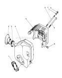 Muffler Assembly Diagram and Parts List for 20745C 8000001-8999999 - 1988 Toro Lawn Mower