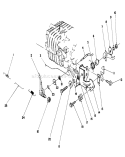 Governor Assembly Diagram and Parts List for 20746C 8000001-8999999 - 1988 Toro Lawn Mower