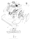 Engine Assembly Diagram and Parts List for 20747C 6000001-6999999 - 1986 Toro Lawn Mower