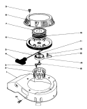 Recoil Assembly Diagram and Parts List for 20747C 7000001-7999999 - 1987 Toro Lawn Mower