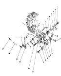 Governor Assembly Diagram and Parts List for 20747C 7000001-7999999 - 1987 Toro Lawn Mower