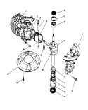 Crankshaft Assembly Diagram and Parts List for 20747C 8000001-8999999 - 1988 Toro Lawn Mower