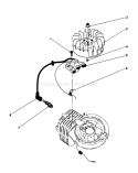 Flywheel and Magneto Diagram and Parts List for 20747C 8000001-8999999 - 1988 Toro Lawn Mower