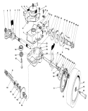 Gear Case Assembly Diagram and Parts List for 20747 5000001-5999999 - 1985 Toro Lawn Mower