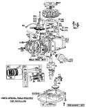 Engine Diagram and Parts List for 20755 0000001-0999999 - 1980 Toro Lawn Mower