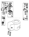 Starter and Shroud Diagram and Parts List for 20755 1000001-1999999 - 1981 Toro Lawn Mower