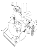 Housing Assembly Diagram and Parts List for 20755 1000001-1999999 - 1981 Toro Lawn Mower