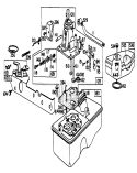 Carburetor Assembly Diagram and Parts List for 20755 2000001-2999999 - 1982 Toro Lawn Mower