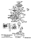 Engine Diagram and Parts List for 20755 2000001-2999999 - 1982 Toro Lawn Mower