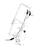 Handle Assembly Diagram and Parts List for 20755 9000001-9999999 - 1979 Toro Lawn Mower