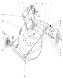 Housing Assembly Diagram and Parts List for 20758 1000001-1999999 - 1981 Toro Lawn Mower