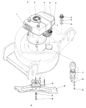 Engine Assembly Diagram and Parts List for 20758 3000001-3999999 - 1983 Toro Lawn Mower