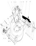 Housing Assembly Diagram and Parts List for 20762C 5000001-5999999 - 1985 Toro Lawn Mower