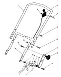 Handle Assembly Diagram and Parts List for 20762C 6000001-6999999 - 1986 Toro Lawn Mower