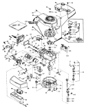 Engine Diagram and Parts List for 20762 1000001-1999999 - 1981 Toro Lawn Mower