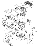 Engine Diagram and Parts List for 20762 3000001-3999999 - 1983 Toro Lawn Mower