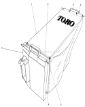 Grass Bag Assembly Diagram and Parts List for 20762 9000001-9999999 - 1979 Toro Lawn Mower