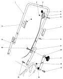 Handle Assembly Diagram and Parts List for 20762 9000001-9999999 - 1979 Toro Lawn Mower