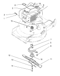Engine Assembly Diagram and Parts List for 20764BC 59000001-59999999 - 1995 Toro Lawn Mower